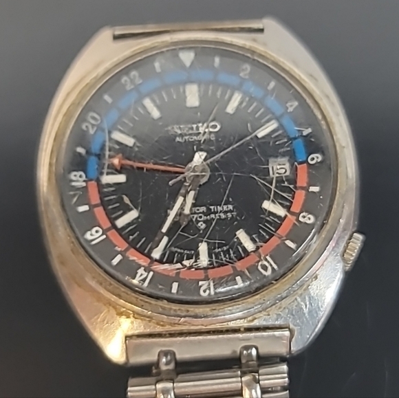 Seiko Other - Vintage 1971 Seiko 6117 6410 Navigator Timer Manual Wind Men's Watch